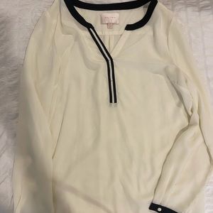 skies are blue sheer white button up